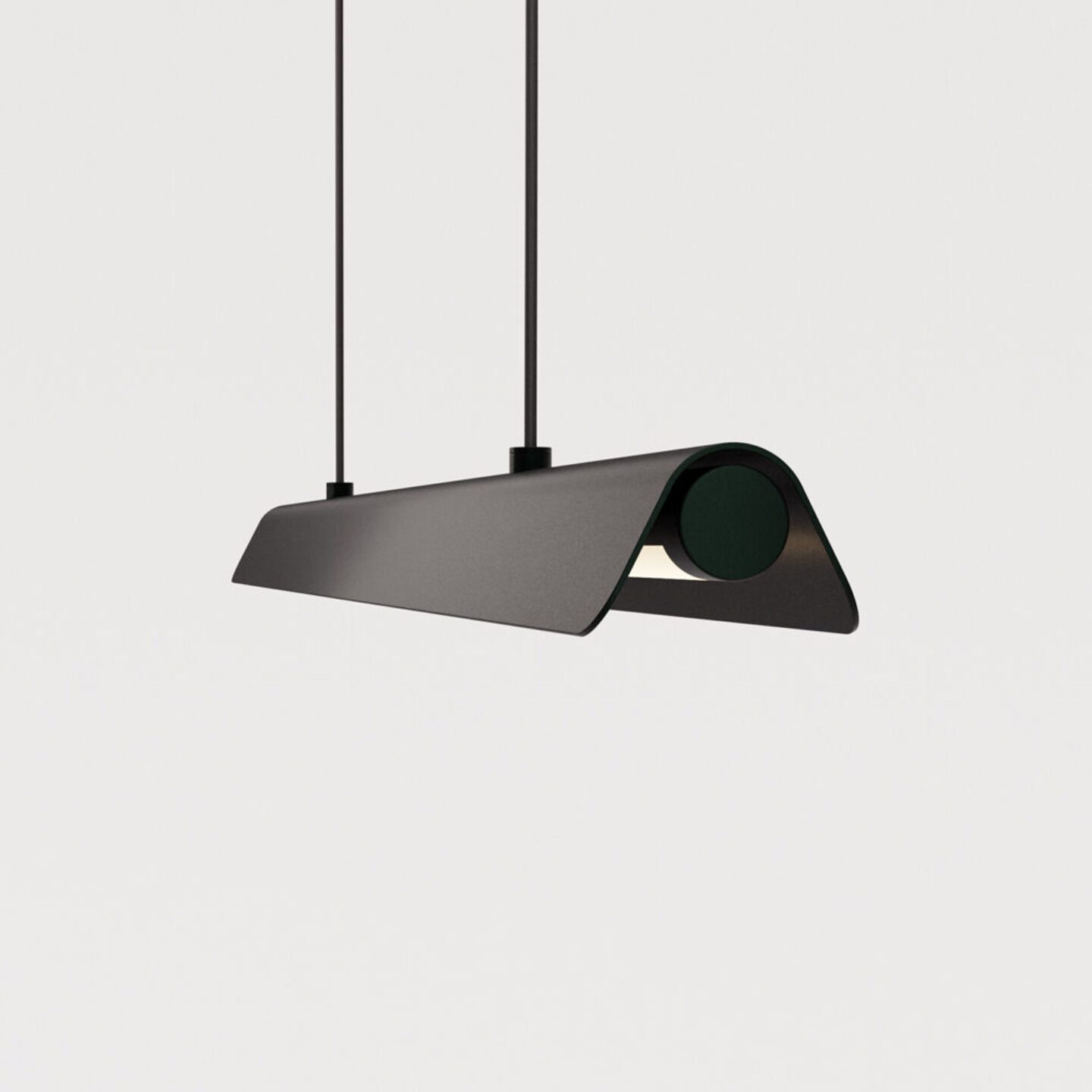 V Fold Linear 096 Deep Green